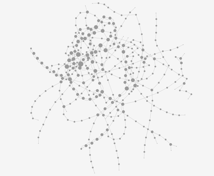 Graph of the underground network.